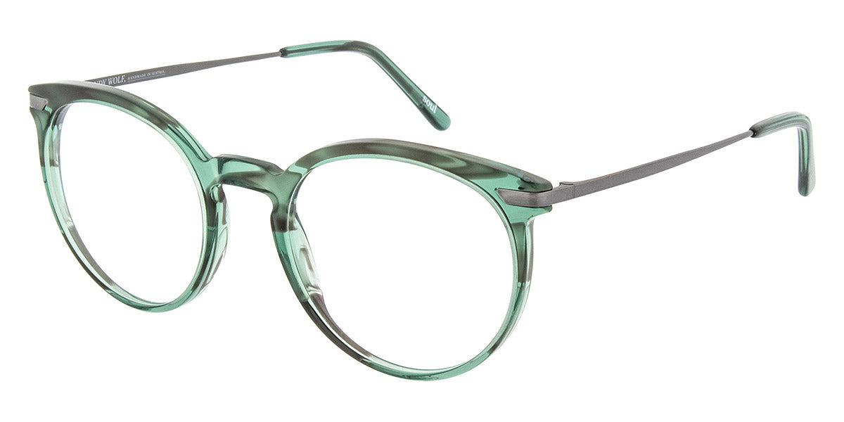 Andy Wolf® 5074 ANW 5074 G 51 - Teal/Gun G Eyeglasses