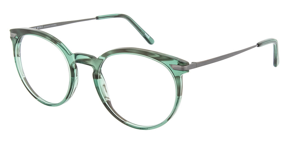 Andy Wolf® 5074 ANW 5074 G 51 - Teal/Gun G Eyeglasses