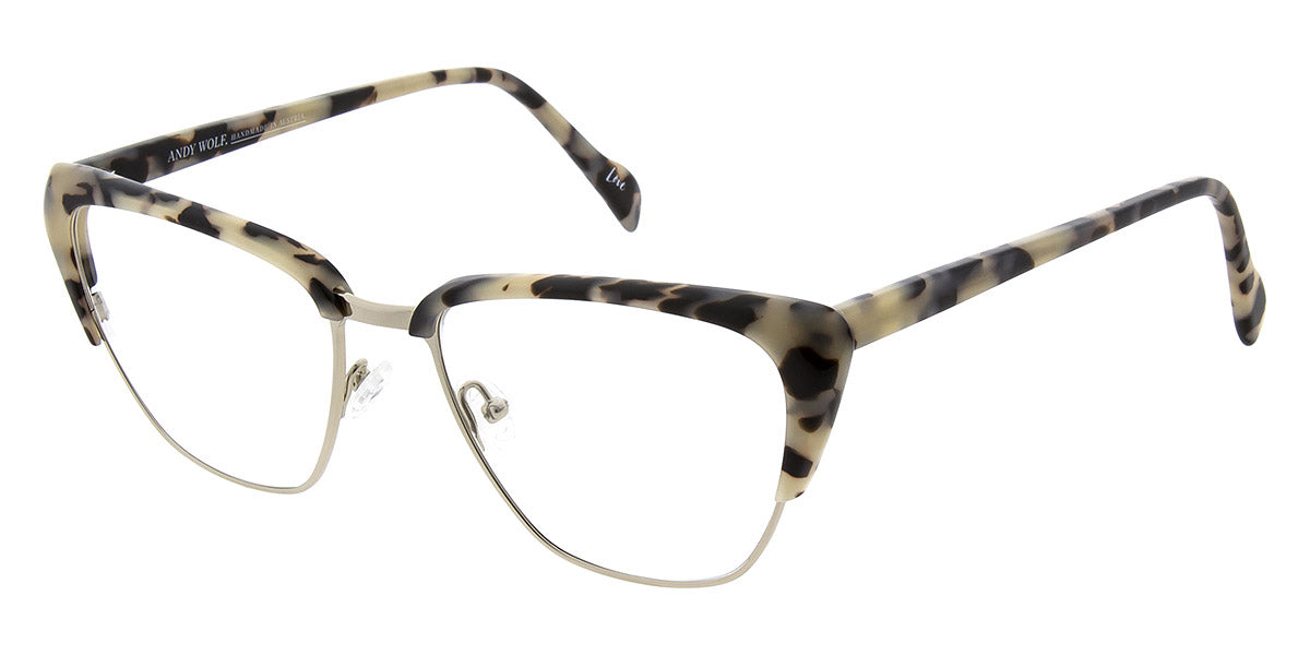 Andy Wolf® 5102 ANW 5102 E 55 - Gray/Silver E Eyeglasses
