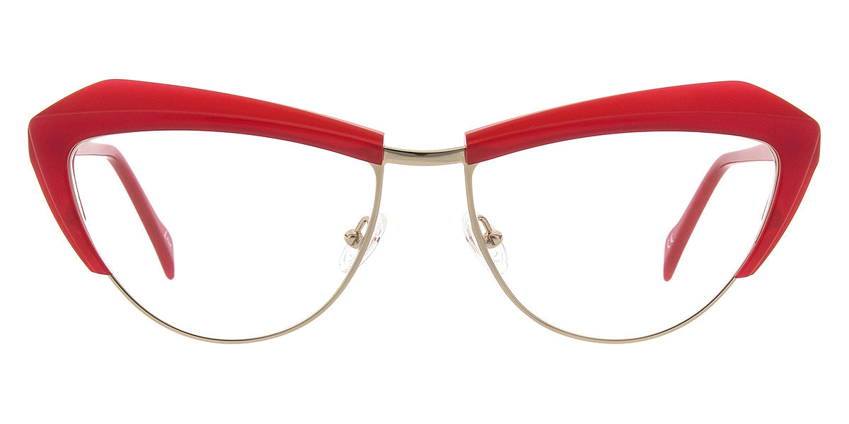 Andy Wolf® 5103 ANW 5103 C 57 - Red/Gold C Eyeglasses
