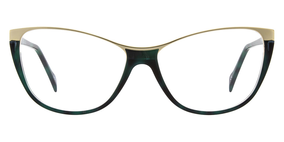 Andy Wolf® 5104 ANW 5104 C 57 - Teal/Gold C Eyeglasses