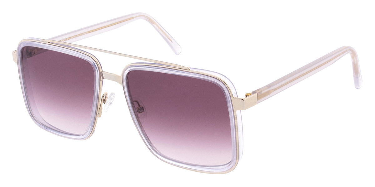 Andy Wolf® Adric Sun ANW Adric Sun 05 56 - White/Yellow 05 Sunglasses