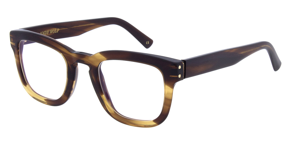 Andy Wolf® AW01 ANW AW01 08 49 - Brown/Gold 08 Eyeglasses