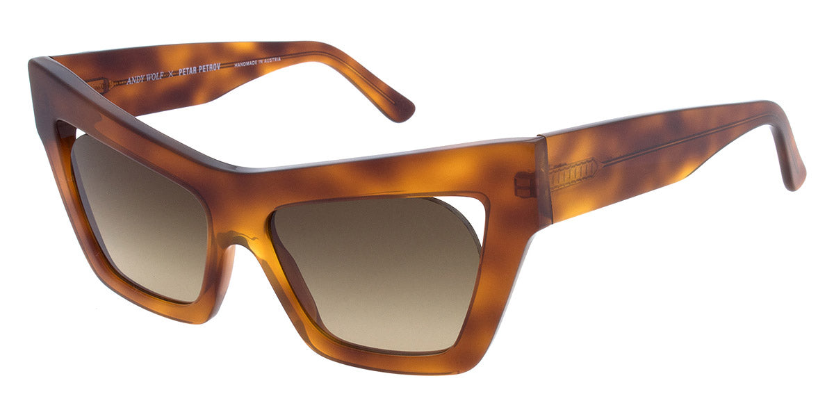 Andy Wolf® Cat Sun ANW Cat Sun B 54 - Orange/Brown B Sunglasses