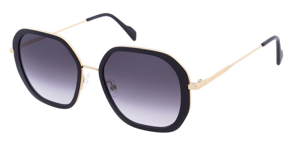 Andy Wolf® Heather Sun ANW Heather Sun 01 53 - Black/Gold 01 Sunglasses