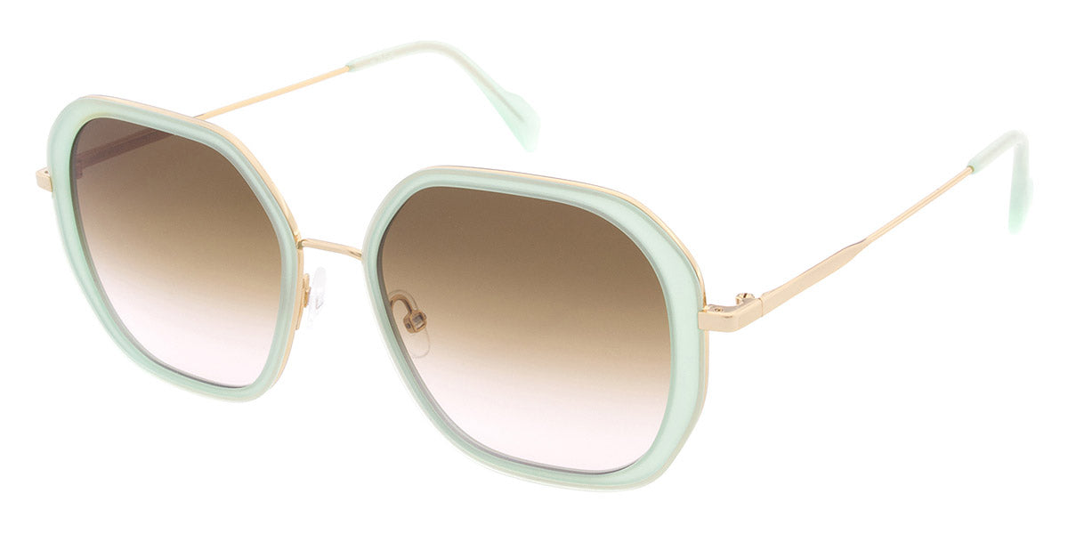 Andy Wolf® Heather Sun ANW Heather Sun 06 53 - Green/Gold 06 Sunglasses
