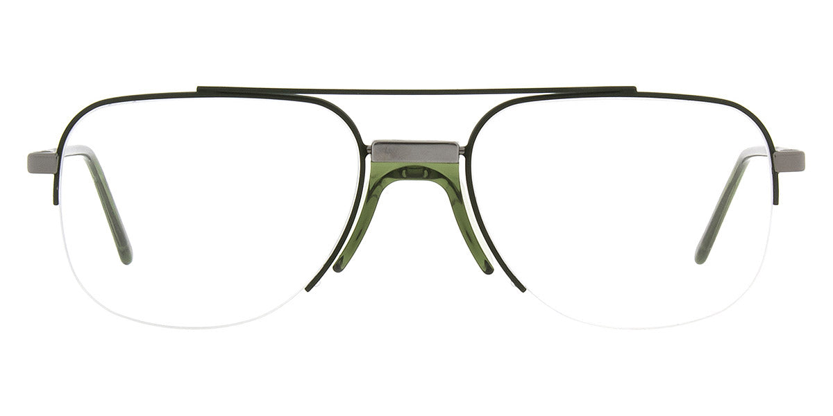 Andy Wolf® Serra ANW Serra F 57 - Gun/Green F Eyeglasses