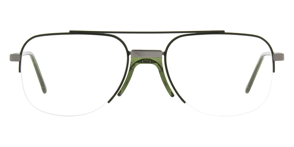 Andy Wolf® Serra ANW Serra F 57 - Gun/Green F Eyeglasses