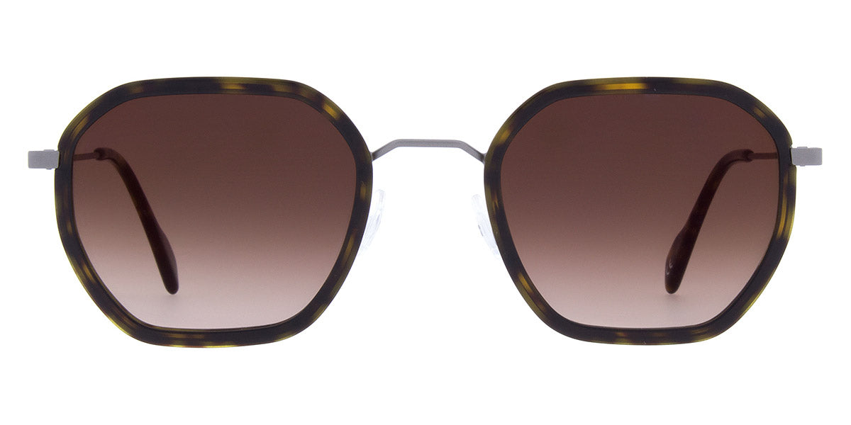 Andy Wolf® Valerian Sun ANW Valerian Sun 02 49 - Brown/Gun 02 Sunglasses
