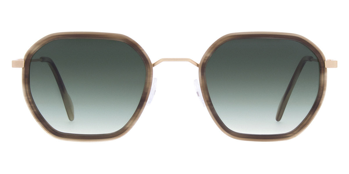 Andy Wolf® Valerian Sun ANW Valerian Sun 03 49 - Brown/Gold 03 Sunglasses