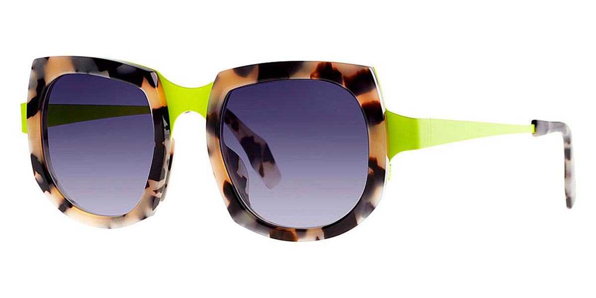 Theo® Aogashima TH AOGASHIMA 10 47 - Dalmatian Fluo Yellow Sunglasses