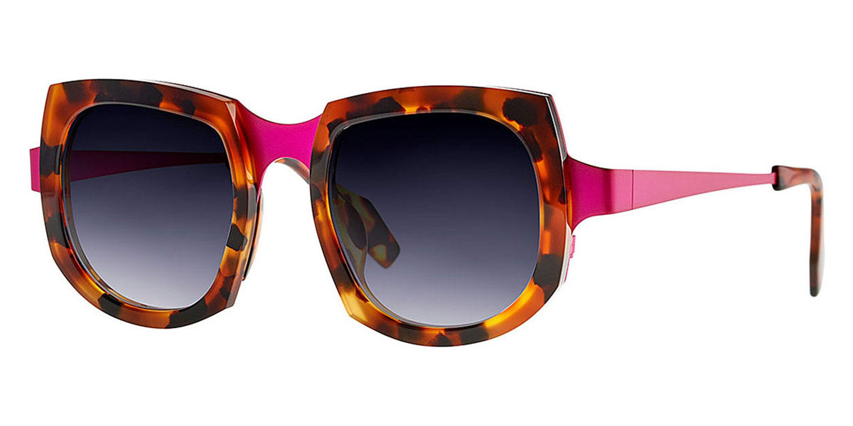 Theo® Aogashima TH AOGASHIMA 16 47 - Brown / Dalmatian Fuchsia Sunglasses