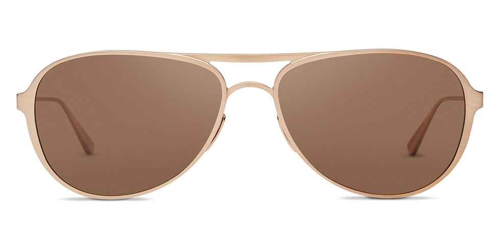 SALT.® BARRETT SAL BARRETT 003 60 - Brushed Honey Gold/CR39 Deep Brown Sunglasses
