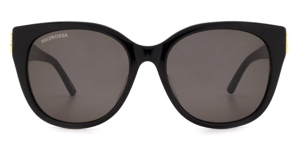 Balenciaga® BB0103SA BB0103SA 001 57 - Black / Gray Sunglasses