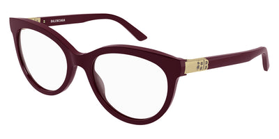 Balenciaga® BB0185O - Burgundy Eyeglasses