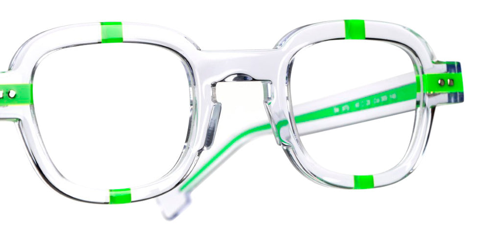 Sabine Be® Be Arty SB Be Arty 369 46 - Shiny Crystal / Shiny Neon Green Eyeglasses