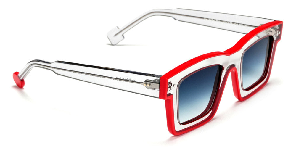 Sabine Be® Be Bobo Line Sun - Shiny Translucent Gray / Shiny Red Sunglasses