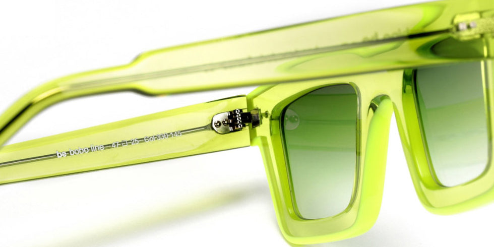 Sabine Be® Be Bobo Line Sun - Shiny Translucent Lime / Shiny Neon Yellow Sunglasses