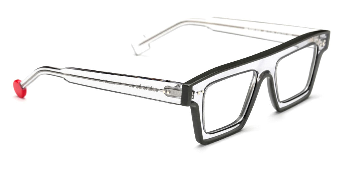Sabine Be® Be Bold Line - Shiny Translucent Gray / Shiny Solid Gray Eyeglasses