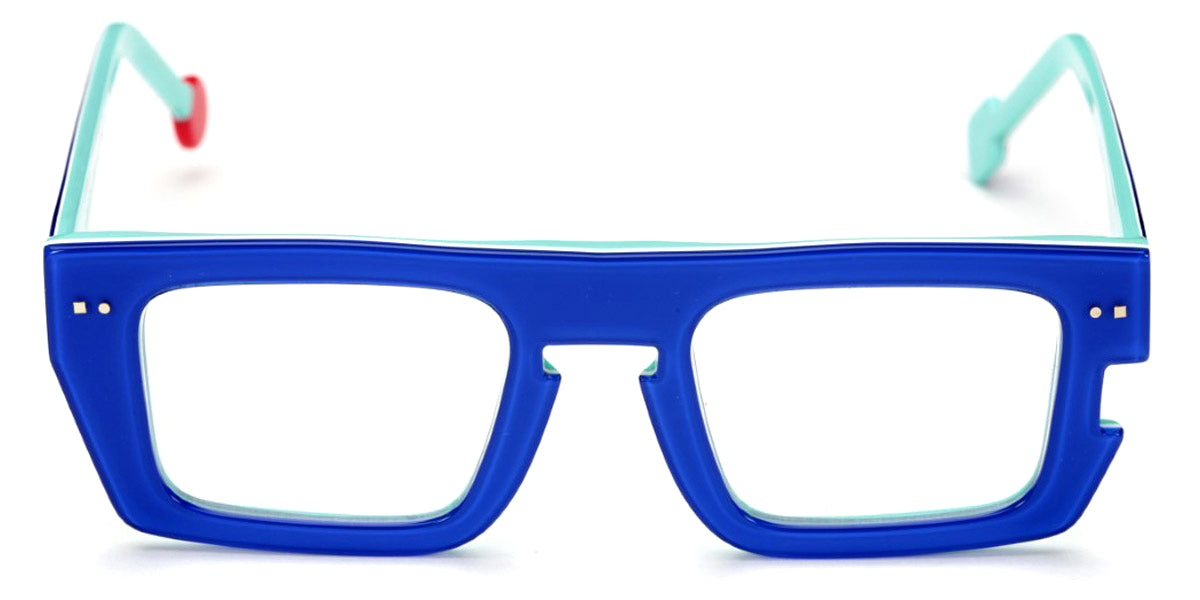 Sabine Be® Be Bossy - Shiny Translucent Blue Klein / White / Shiny Turquoise Eyeglasses