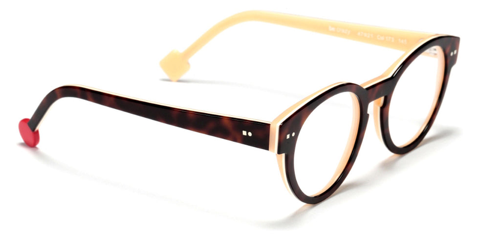 Sabine Be® Be Crazy - Shiny Auburn Tortoise / White / Shiny Peach Eyeglasses
