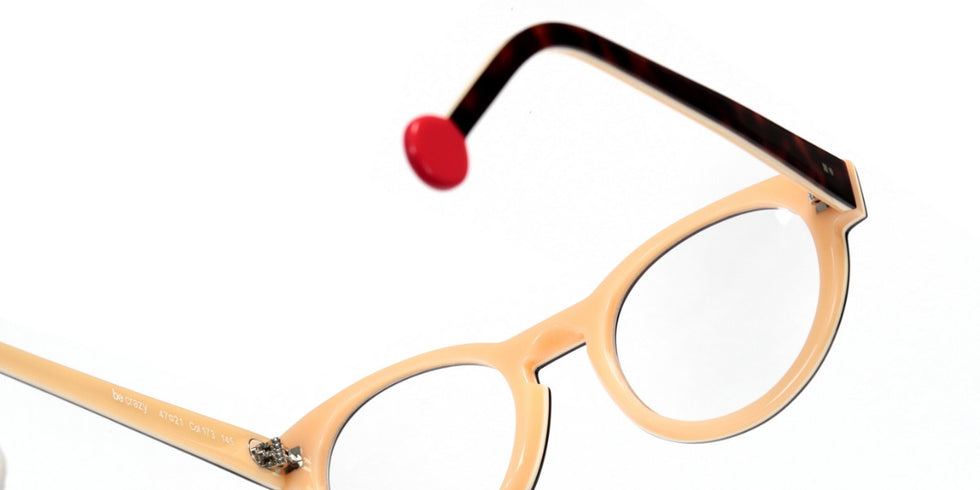 Sabine Be® Be Crazy - Shiny Auburn Tortoise / White / Shiny Peach Eyeglasses