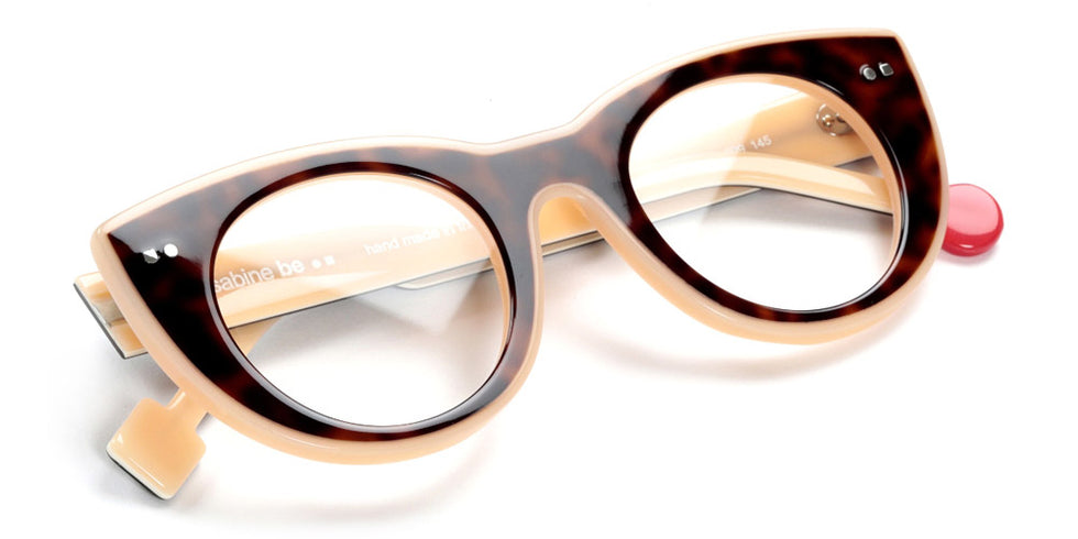 Sabine Be® Be Cute Line - Shiny Auburn Tortoise / Shiny Peach Eyeglasses