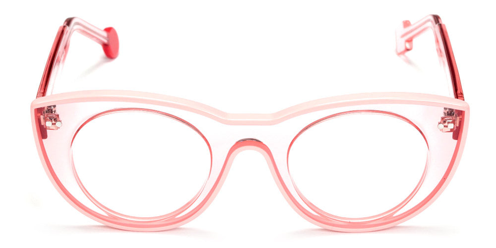 Sabine Be® Be Cute Line - Shiny Peach Translucent / Shiny Solid Peach Eyeglasses