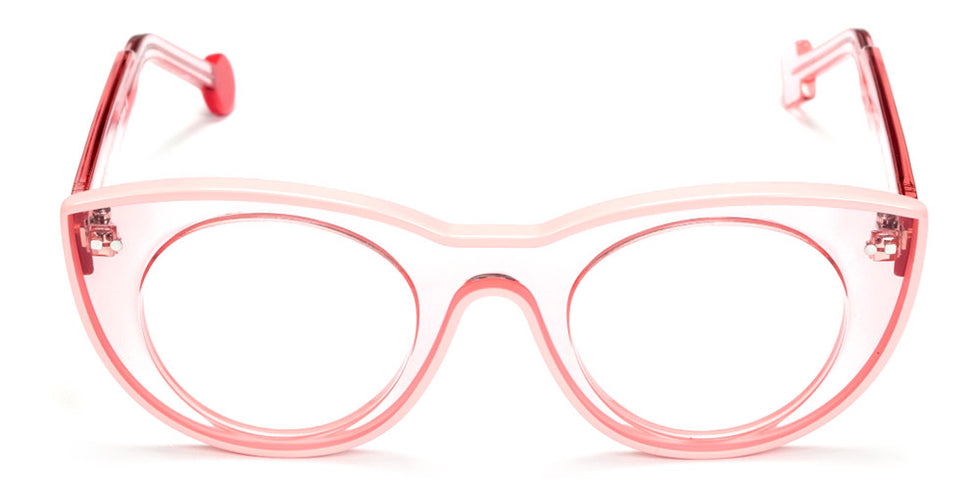 Sabine Be® Be Cute Line - Shiny Peach Translucent / Shiny Solid Peach Eyeglasses