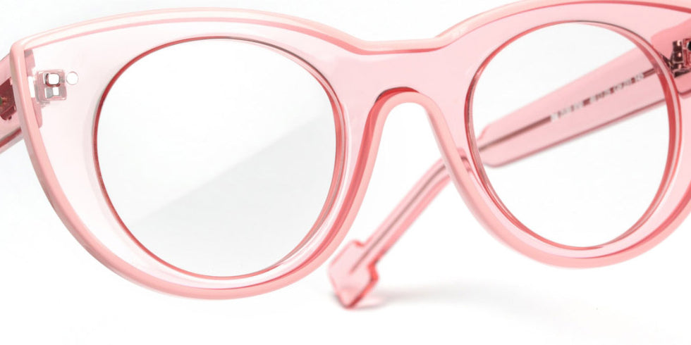Sabine Be® Be Cute Line - Shiny Peach Translucent / Shiny Solid Peach Eyeglasses