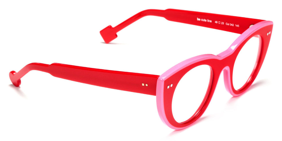 Sabine Be® Be Cute Line - Shiny Red / Shiny Neon Pink Eyeglasses