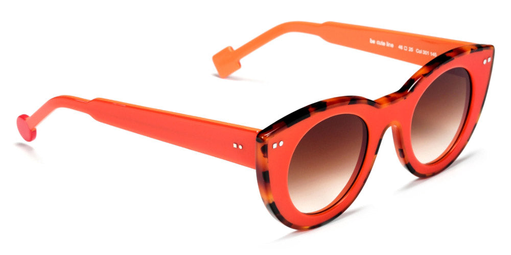 Sabine Be® Be Cute Line Sun - Shiny Orange / Shiny Fawn Tortoise Sunglasses