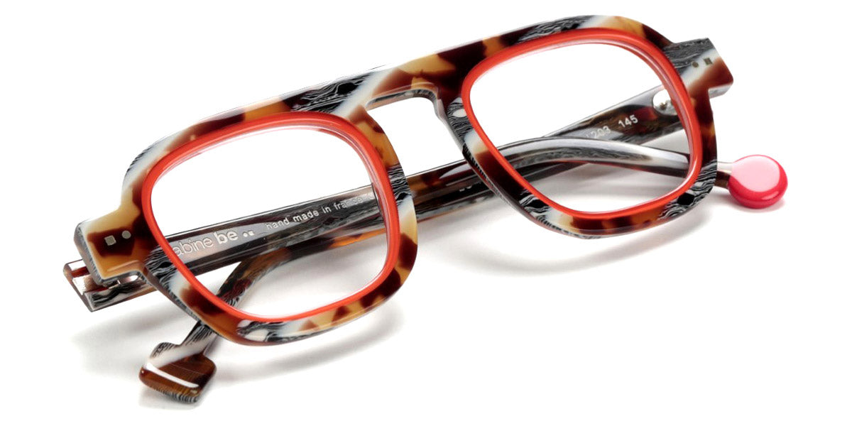 Sabine Be® Be Factory - Shiny Vintage Tortoise / Shiny Orange Eyeglasses