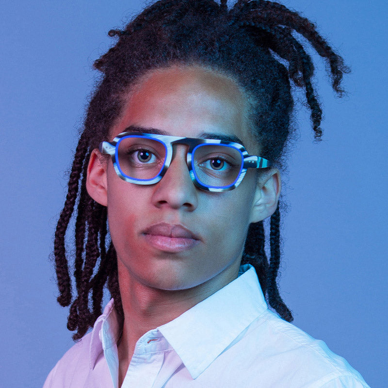 Sabine Be® Be Factory - Matte Horn / Matte Blue Klein Eyeglasses