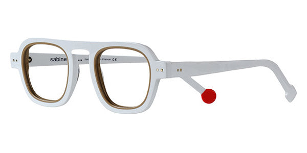 Sabine Be® Be Factory - Shiny White / Shiny Beige Eyeglasses