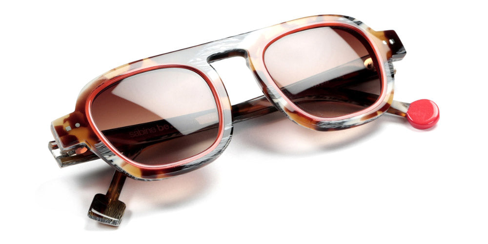 Sabine Be® Be Factory Sun - Shiny Vintage Tortoise / Shiny Orange Sunglasses