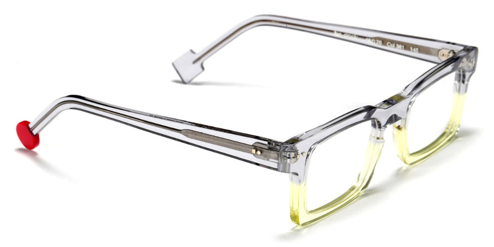 Sabine Be® Be Geek - Shiny Translucent Gray / Shiny Translucent Yellow Eyeglasses