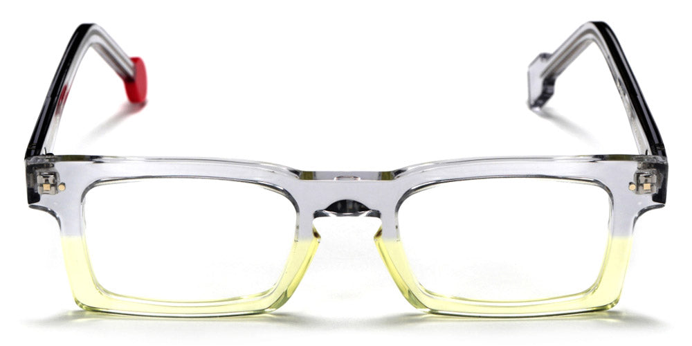 Sabine Be® Be Geek - Shiny Translucent Gray / Shiny Translucent Yellow Eyeglasses