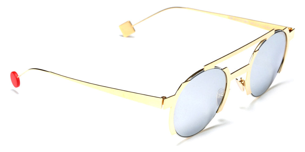 Sabine Be® Be Groovy Slim Sun - Polished Pale Gold / Polished Palladium Sunglasses