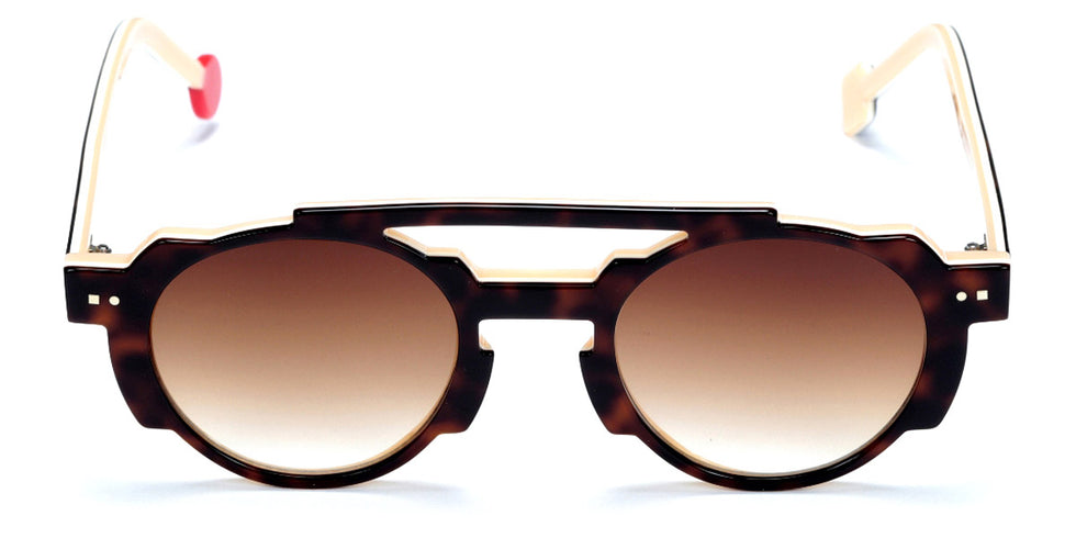 Sabine Be® Be Groovy Swell Sun - Shiny Auburn Tortoise / White / Shiny Peach Sunglasses
