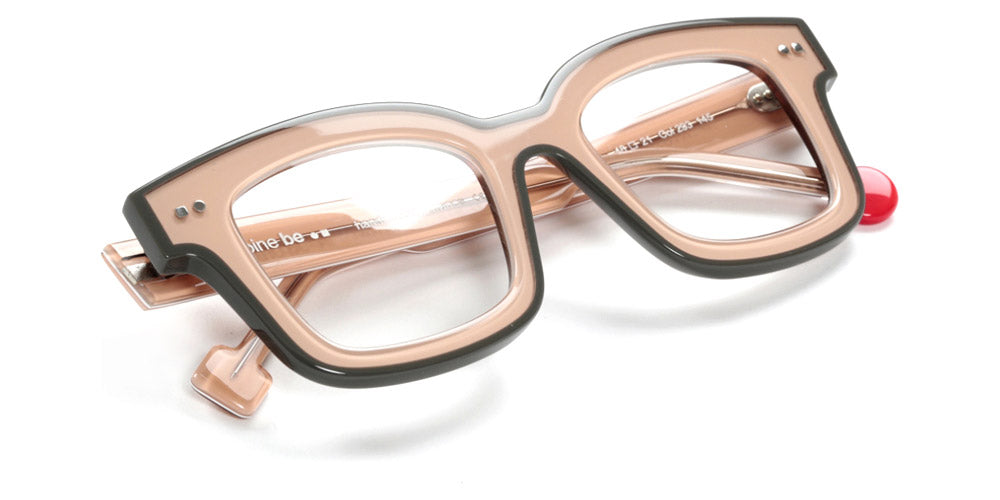 Sabine Be® Be Idol Line - Shiny Translucent Nude / White / Shiny Translucent Nude / Shiny Gray Eyeglasses