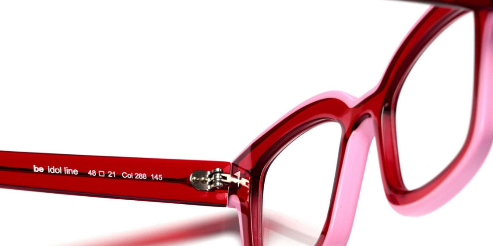 Sabine Be® Be Idol Line - Shiny Translucent Red / Shiny Pink Eyeglasses