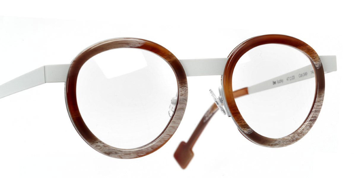 Sabine Be® Be Lucky - Shiny Vintage Horn / Satin White Eyeglasses