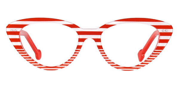 Sabine Be® Be Pretty Stripe - Shiny Red Fat Stripes / Shiny Red Slim Stripes Eyeglasses