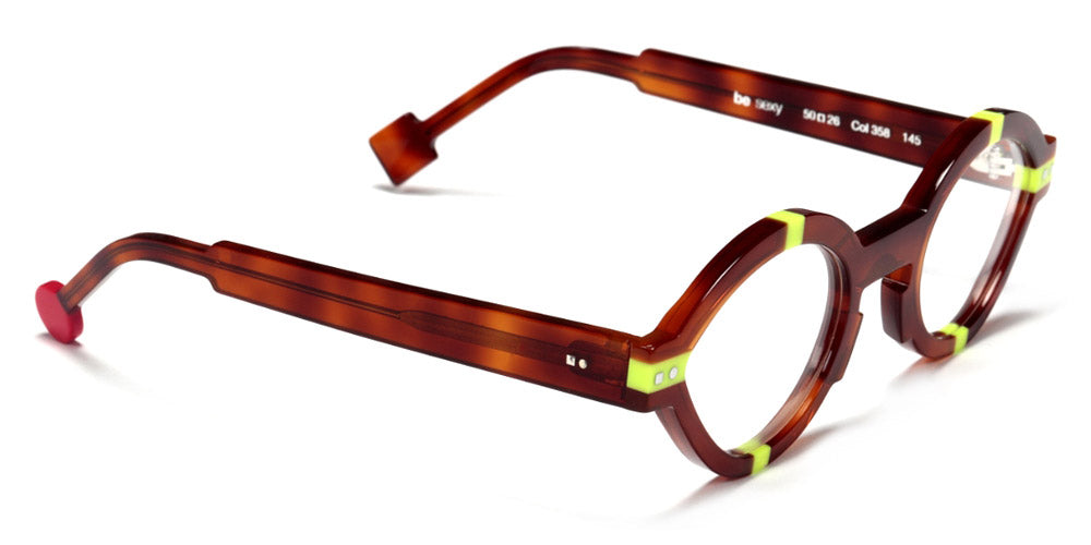 Sabine Be® Be Sexy - Shiny Blonde Tortoise / Shiny Neon Yellow Eyeglasses
