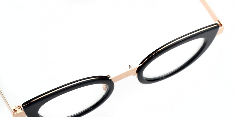 Sabine Be® Be String - Shiny Midnight Blue / Polished Rose Gold Eyeglasses