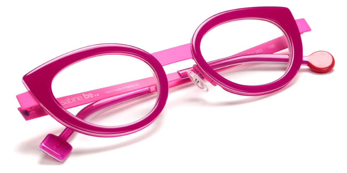 Sabine Be® Be String - Shiny Fushia / Satin Neon Pink Eyeglasses