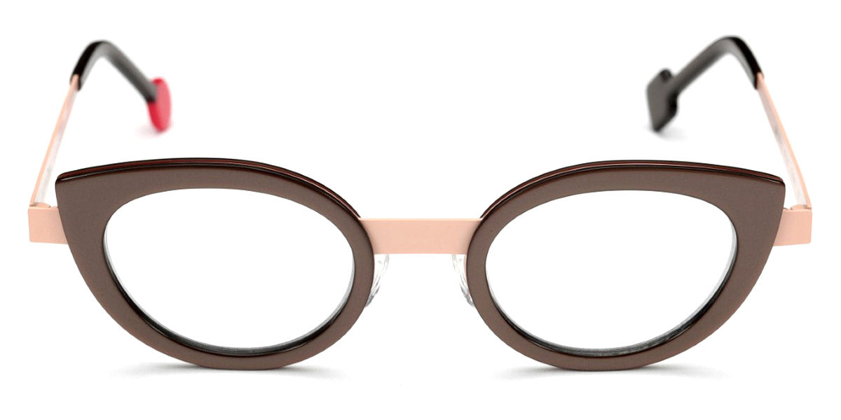 Sabine Be® Be String - Matt Glossy Brown / Satin Nude Eyeglasses