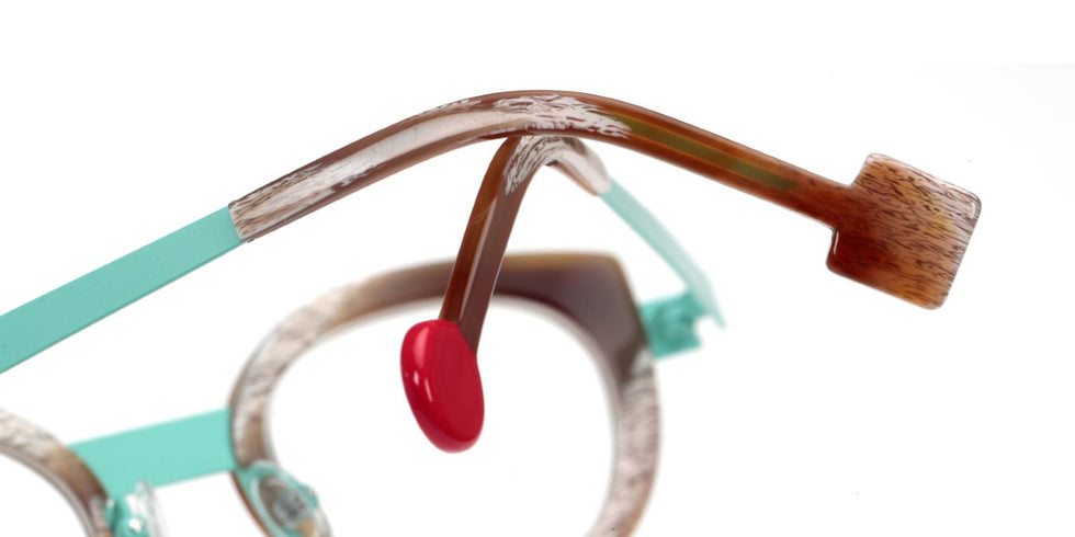 Sabine Be® Be String - Shiny Vintage Horn / Satin Turquoise Eyeglasses