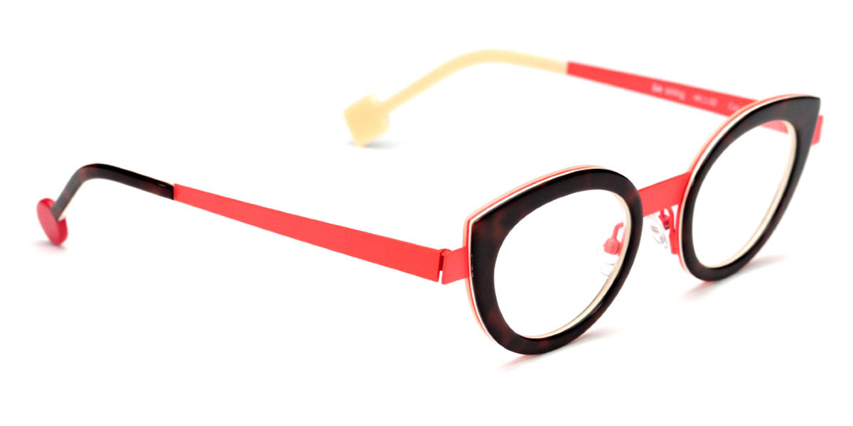 Sabine Be® Be String - Shiny Auburn Tortoise / Neon Orange Satin Eyeglasses